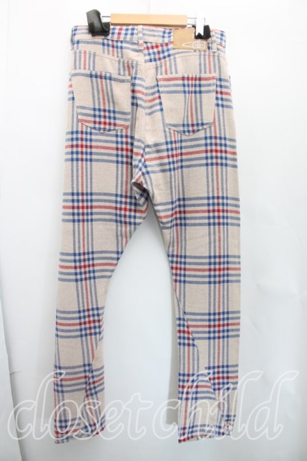画像2: ヴィヴィアンウエストウッド 中古 / TARTAN TYPEアルコホリックパンツ M ベージュ  H-25-12-14-011-pa-OD-ZH (2)