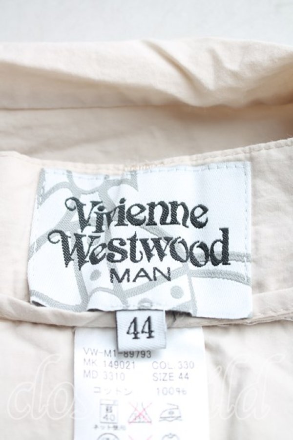 画像3: ヴィヴィアンウエストウッド MAN 中古 / テーパードワイドパンツ 44（メンズS相当） ベージュ  H-25-12-14-012-pa-OD-ZH (3)