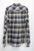 画像2: ヴィヴィアンウエストウッド MAN 中古 / タータンチェックシャツ 44（メンズS相当） 紺ｘ黄  H-25-12-14-014-bl-OD-ZH (2)