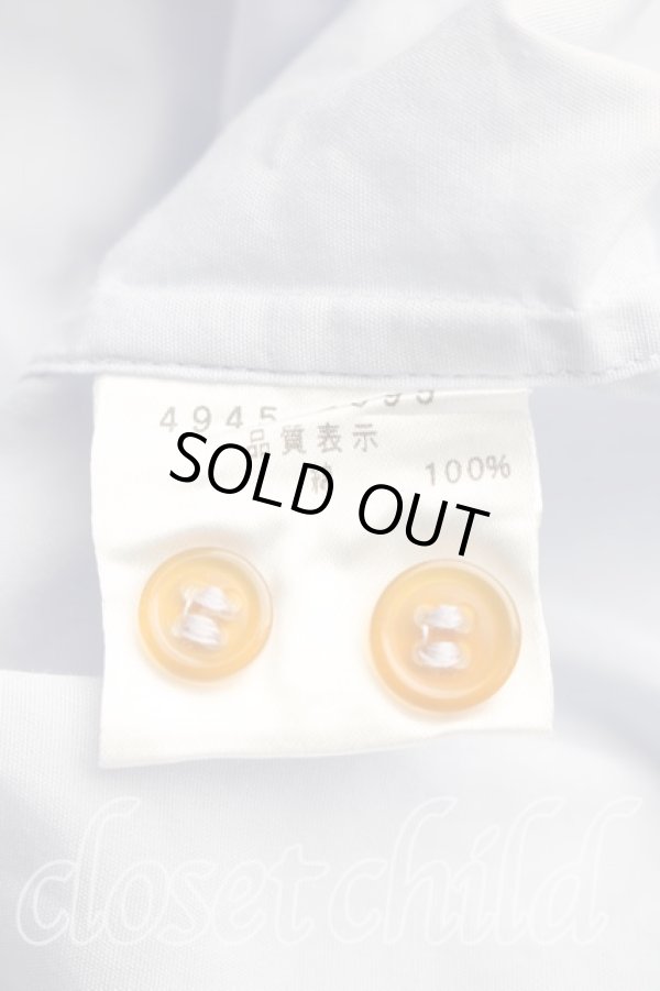 画像4: ヴィヴィアンウエストウッド MAN 中古 / オーブ刺繍アシメカラーシャツ 44（メンズS相当） 灰  H-25-12-14-015-bl-OD-ZH (4)