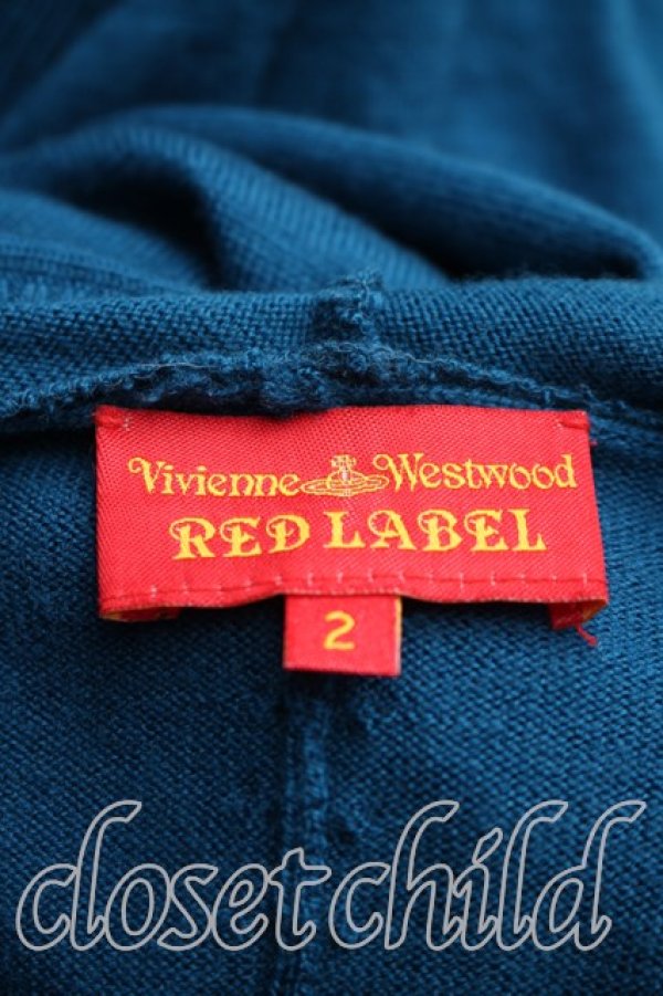 画像3: ヴィヴィアンウエストウッド 中古 / オーブ刺繍フーディニット 2（9号相当） コバルトブルー  H-25-12-14-016-bl-OD-ZH (3)