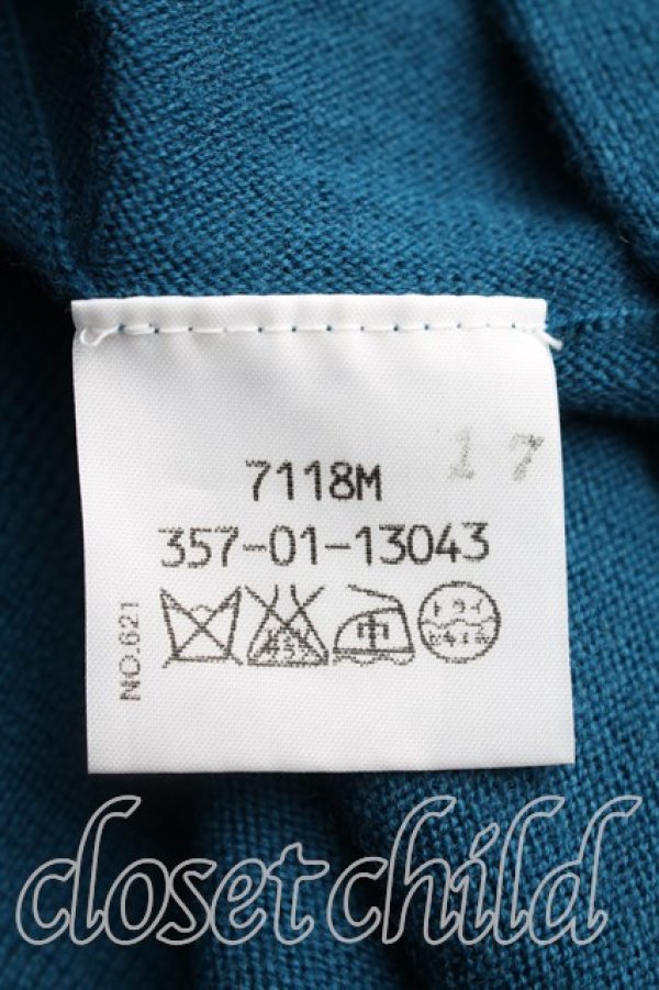 画像4: ヴィヴィアンウエストウッド 中古 / オーブ刺繍フーディニット 2（9号相当） コバルトブルー  H-25-12-14-016-bl-OD-ZH (4)