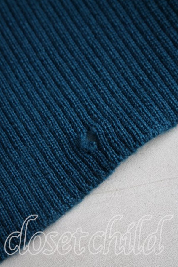 画像7: ヴィヴィアンウエストウッド 中古 / オーブ刺繍フーディニット 2（9号相当） コバルトブルー  H-25-12-14-016-bl-OD-ZH (7)