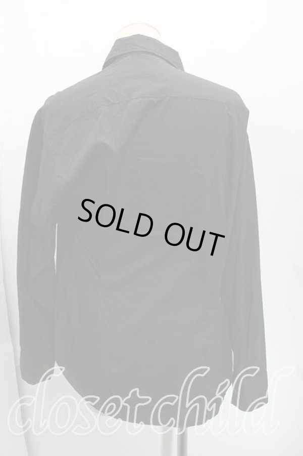 画像2: ヴィヴィアンウエストウッド MAN 中古 / フロントアシメ長袖シャツ 50(メンズXL相当) 黒  H-25-12-14-017-bl-IN-ZH (2)