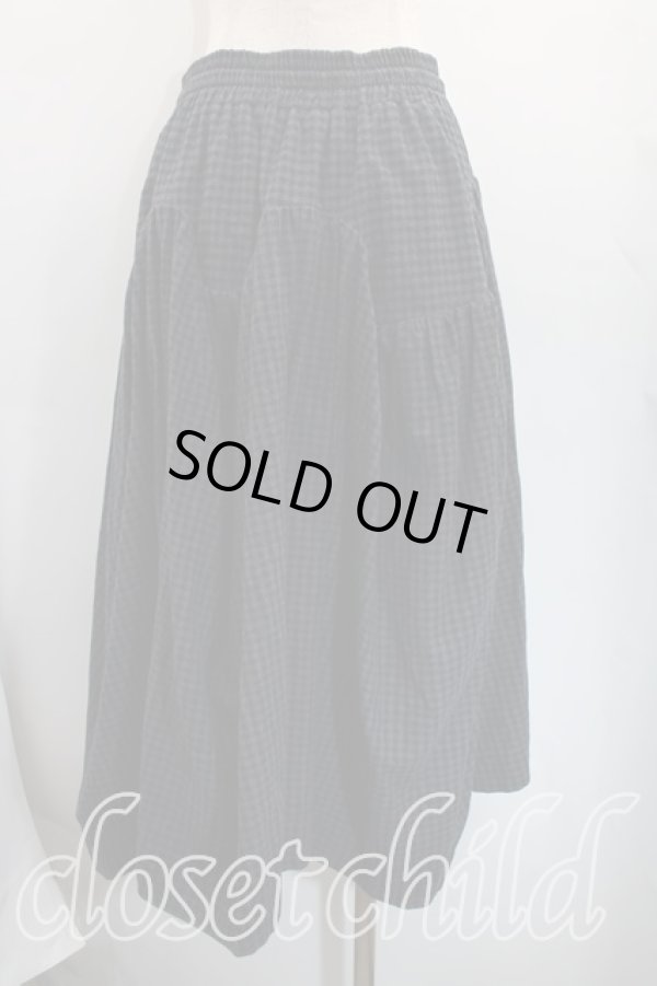 画像2: ヴィヴィアンウエストウッド 中古 / ギンガムチェックスカート 00(ワンサイズ) 灰  H-25-12-14-018-sk-IN-ZH (2)