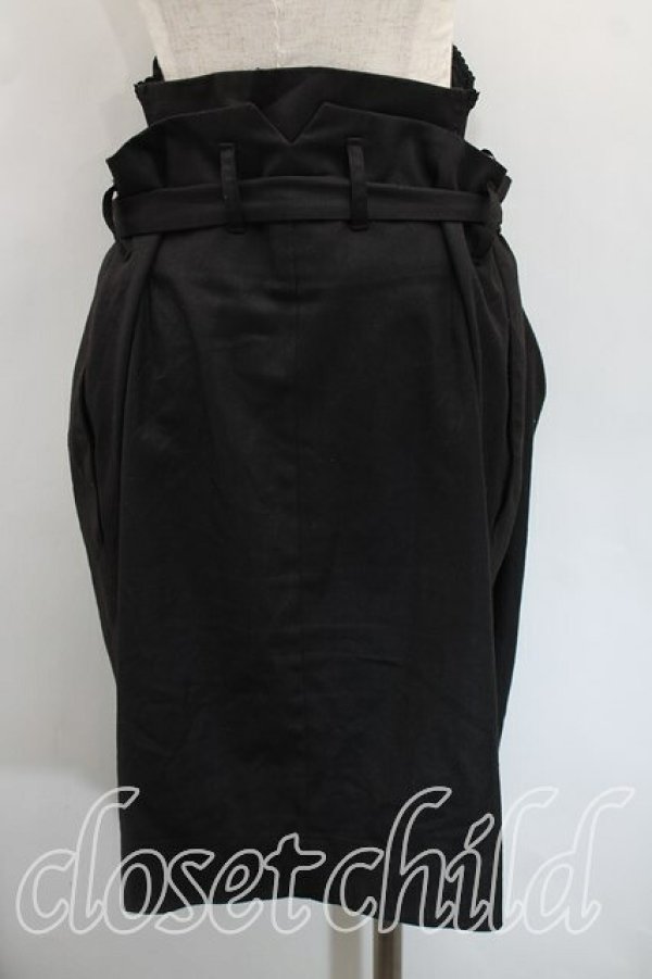画像2: ANGLOMANIA 中古 / ダブルウエストコルセットスカート 42(11号相当) 黒  H-25-12-14-019-sk-IN-ZH (2)