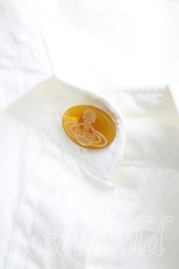 画像5: 【Vintage放出】ヴィヴィアンウエストウッド 中古 / ウェーブptシャツ M 白  H-25-12-20-017-bl-IN-ZH (5)