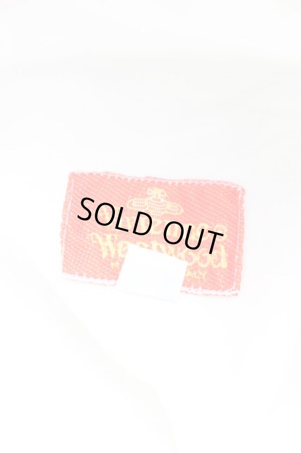 画像3: 【Vintage放出】ヴィヴィアンウエストウッド 中古 / カラーオーブ刺繍額縁ptシャツ S 白  H-25-12-20-018-bl-IN-ZH (3)
