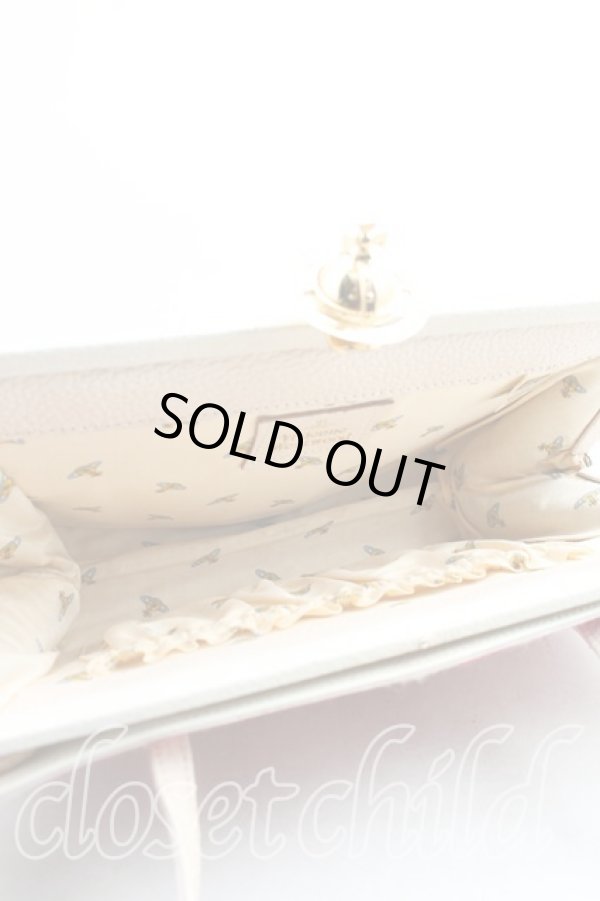 画像4: 【Vintage放出】ヴィヴィアンウエストウッド 中古 / ORBガマ口ハンドBAG  ピンク  H-25-12-20-002-ba-OD-ZH (4)