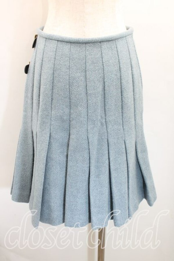 画像2: 【Vintage放出】ヴィヴィアンウエストウッド 中古 / 額縁バックルツイードスカート 42(11号相当) サックス  H-25-12-20-020-sk-IN-ZH (2)