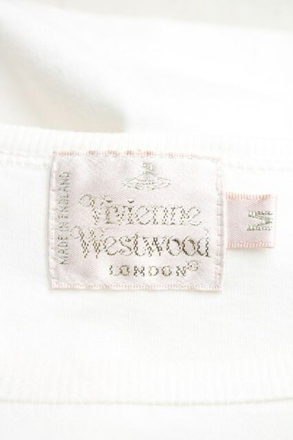 画像3: 【Vintage放出】ヴィヴィアンウエストウッド 中古 / 羊飼イTシャツ M 白  H-25-12-20-022-ts-OD-ZH (3)