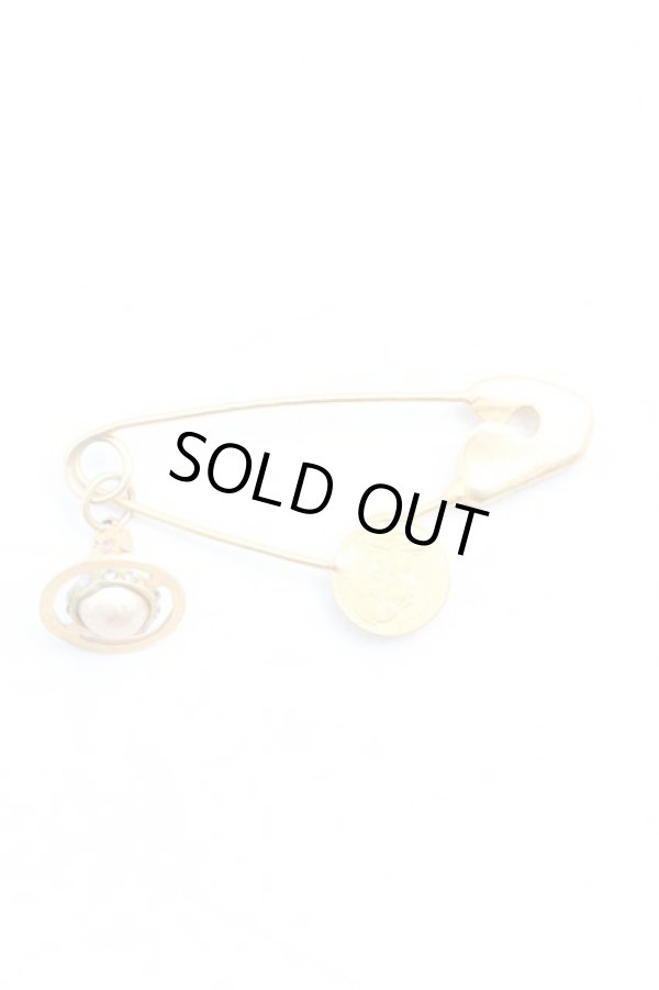 画像2: 【Vintage放出】ヴィヴィアンウエストウッド 中古 / マウスビジュ（挟ミタイプ）  ゴールド  H-25-12-20-001-ac-OD-ZH (2)