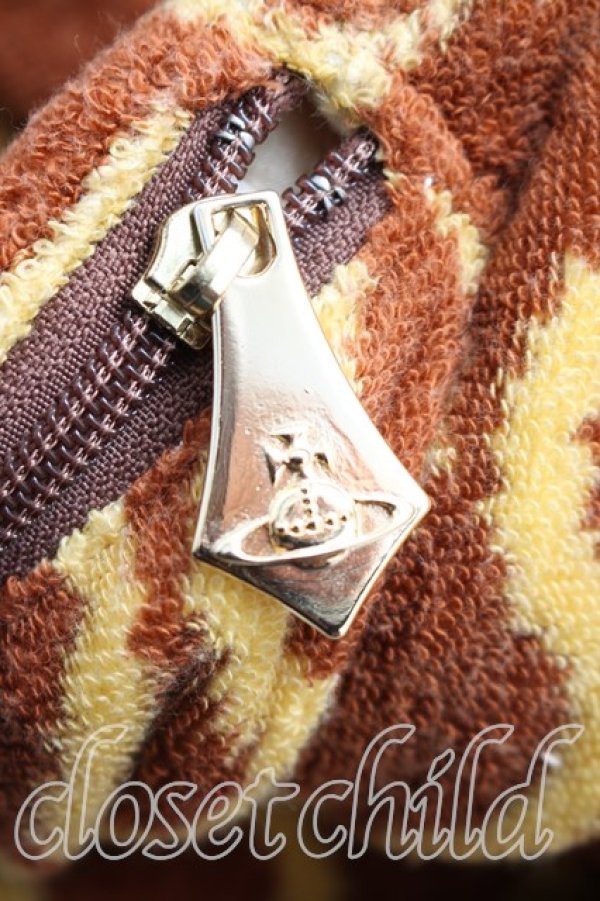 画像6: 【Vintage放出】ヴィヴィアンウエストウッド 中古 / スクイグルバナナバッグ  茶×黄色  H-25-12-20-003-ba-IN-ZH (6)