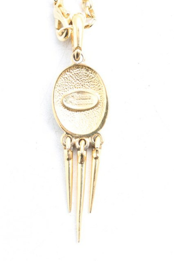 画像2: 【Vintage放出】ヴィヴィアンウエストウッド 中古 / アイシクルペンダント  ゴールド  H-25-12-20-004-nl-OD-ZH (2)