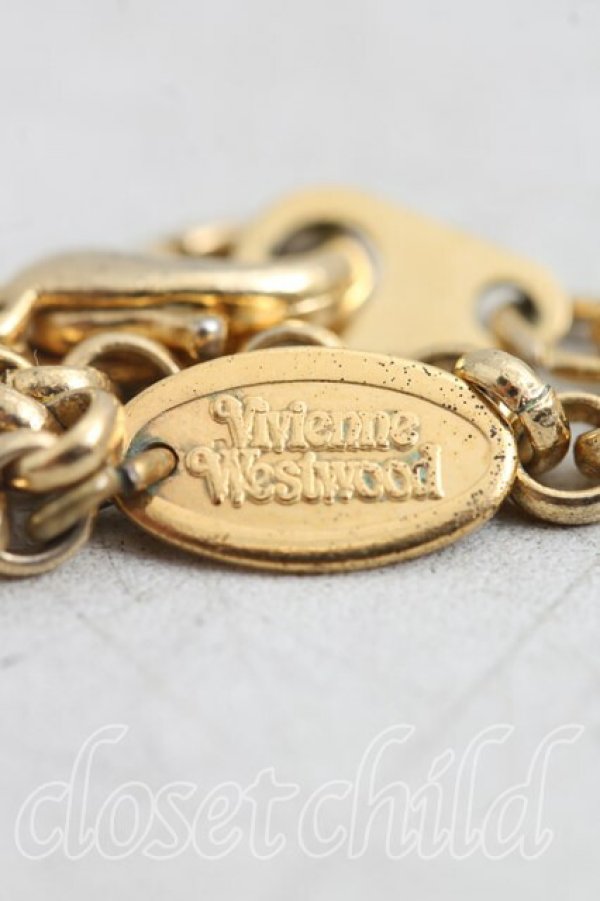 画像4: 【Vintage放出】ヴィヴィアンウエストウッド 中古 / アイシクルペンダント  ゴールド  H-25-12-20-004-nl-OD-ZH (4)