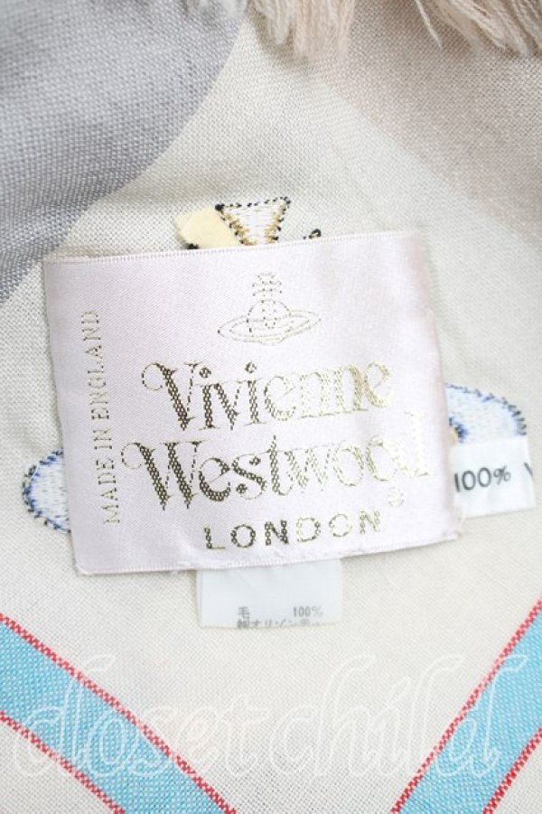 画像3: 【Vintage放出】ヴィヴィアンウエストウッド 中古 / メトロポリタンブランケット  生成  H-25-12-20-006-gd-IN-ZH (3)