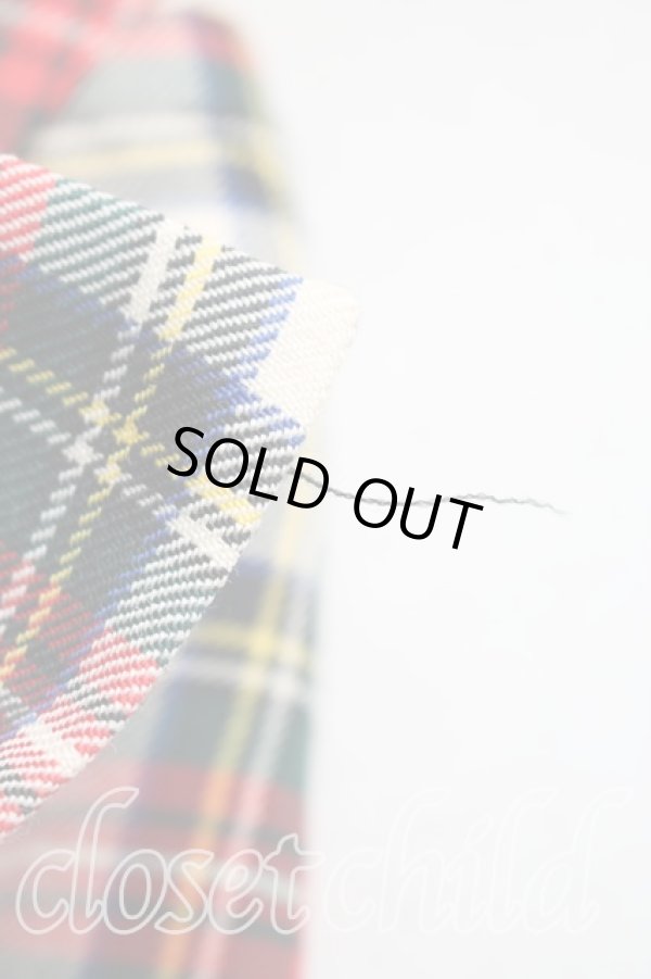 画像5: 【Vintage放出】ヴィヴィアンウエストウッド 中古 / タータンチェッククロップドジャケット UK10(9号相当) 白×赤  H-25-12-20-009-jc-IN-ZH (5)