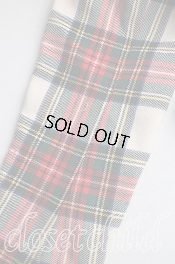 画像8: 【Vintage放出】ヴィヴィアンウエストウッド 中古 / タータンチェッククロップドジャケット UK10(9号相当) 白×赤  H-25-12-20-009-jc-IN-ZH (8)