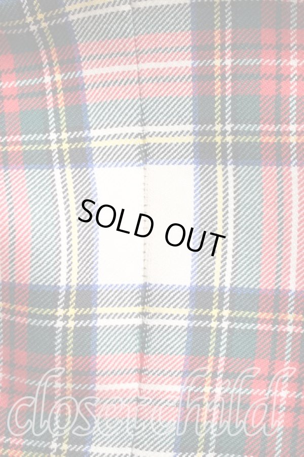 画像9: 【Vintage放出】ヴィヴィアンウエストウッド 中古 / タータンチェッククロップドジャケット UK10(9号相当) 白×赤  H-25-12-20-009-jc-IN-ZH (9)