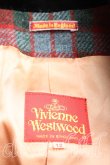 画像3: 【Vintage放出】ヴィヴィアンウエストウッド 中古 / 別珍切替タータンチェックツイードジャケット UK12(11号相当) 赤  H-25-12-20-010-jc-IN-ZH (3)