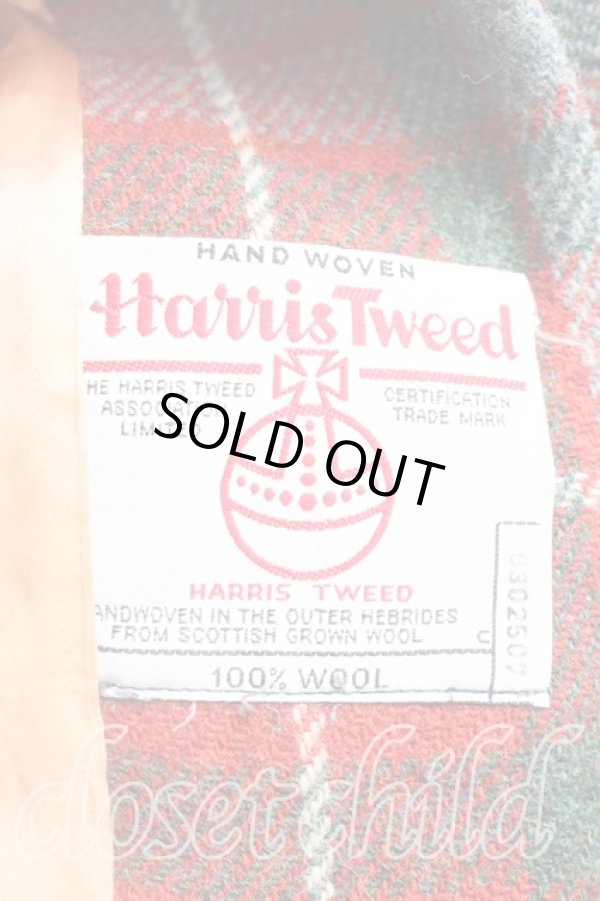 画像4: 【Vintage放出】ヴィヴィアンウエストウッド 中古 / 別珍切替タータンチェックツイードジャケット UK12(11号相当) 赤  H-25-12-20-010-jc-IN-ZH (4)