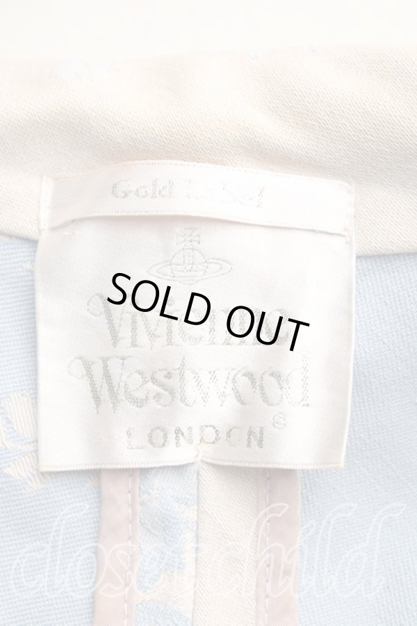 画像3: 【Vintage放出】ヴィヴィアンウエストウッド 中古 / ローズゴブランジャケット UK10（9号） 青ｘ薄灰  H-25-12-20-011-jc-OD-ZH (3)