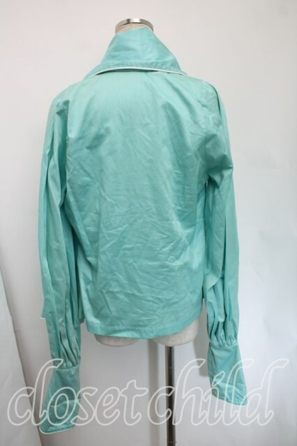 画像2: 【Vintage放出】ヴィヴィアンウエストウッド 中古 / ケープジャケット O/S 水色  H-25-12-20-012-jc-OD-ZH (2)