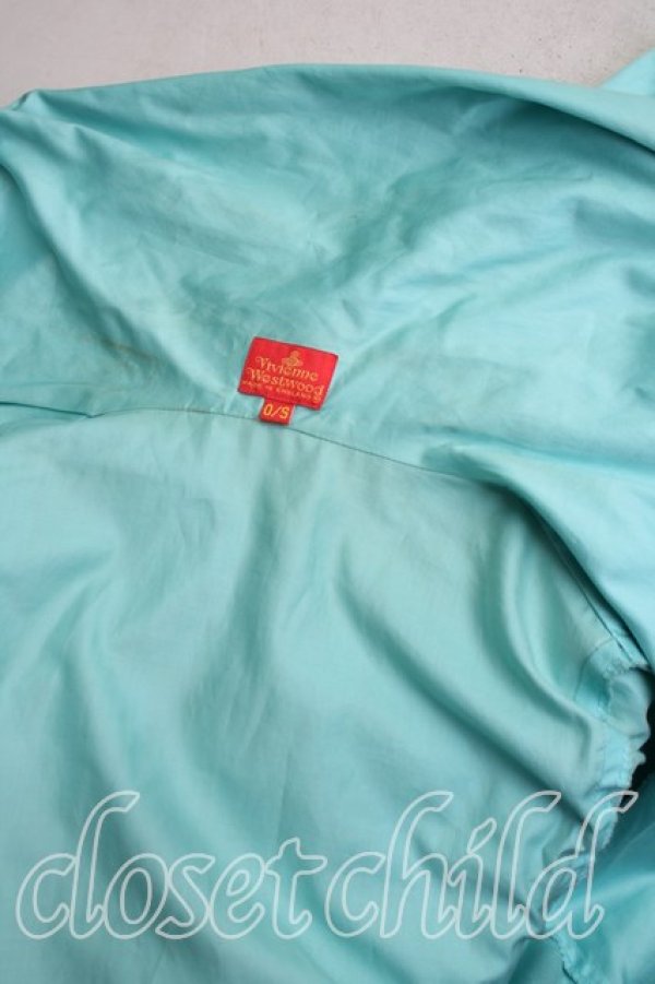 画像7: 【Vintage放出】ヴィヴィアンウエストウッド 中古 / ケープジャケット O/S 水色  H-25-12-20-012-jc-OD-ZH (7)
