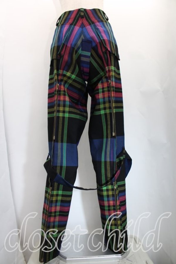 画像2: 【Vintage放出】ヴィヴィアンウエストウッド 中古 / メトロポリタンボンテージパンツ W34 黒  H-25-12-20-013-pa-OD-ZH (2)