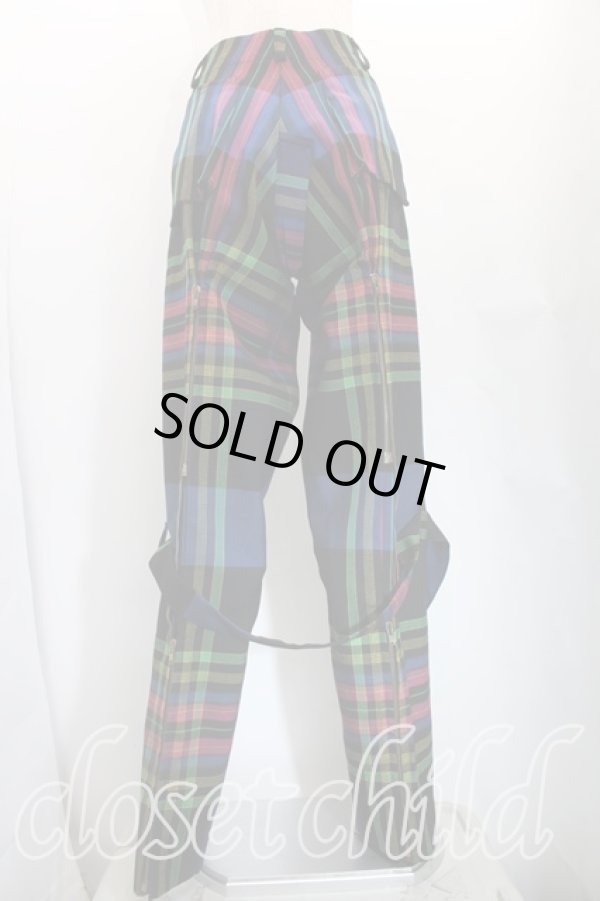 画像2: 【Vintage放出】ヴィヴィアンウエストウッド 中古 / メトロポリタンボンテージパンツ W34 黒  H-25-12-20-013-pa-OD-ZH (2)