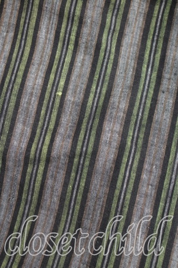 画像5: 【Vintage放出】worlds end classics 中古 / ストライプフンドシパンツ 表記無シ 灰×緑  H-25-12-20-014-pa-IN-ZH (5)