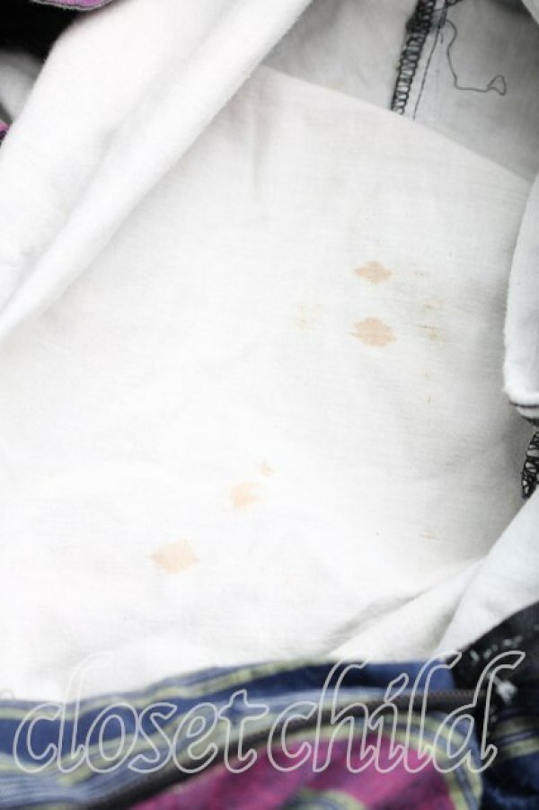 画像4: 【Vintage放出】worlds end classics 中古 / ストライプフンドシパンツ 表記無シ 紺×ピンク  H-25-12-20-015-pa-IN-ZH (4)