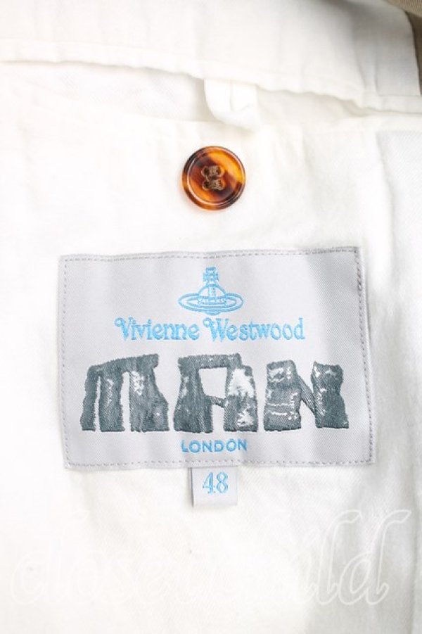 画像3: ヴィヴィアンウエストウッド MAN 中古 / テーラードジャケット 48（メンズL相当） キャメル  H-25-12-21-002-jc-OD-ZH (3)