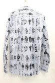 画像2: ヴィヴィアンウエストウッド MAN 中古 / エボリューションオブマンクラシックシャツ 44（メンズS相当） 青  H-25-12-21-019-bl-OD-ZH (2)