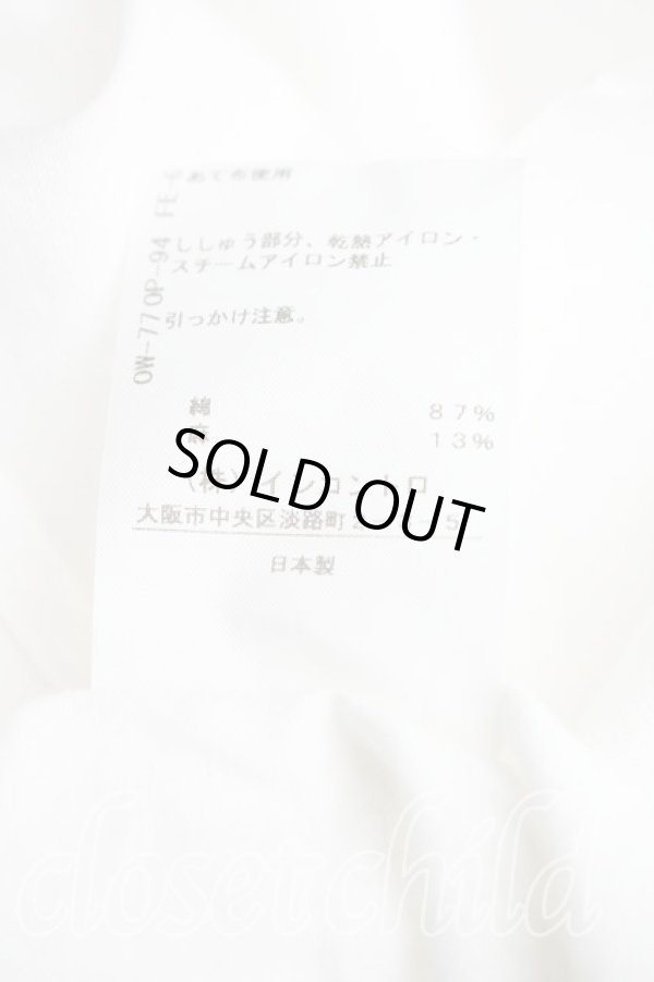 画像5: ヴィヴィアンウエストウッド 中古 / 綿麻セルヴィッチダンガリースリーブタックシャツ 00(ワンサイズ) 白  H-25-12-21-021-bl-IN-ZH (5)