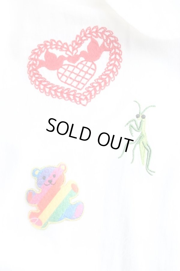 画像6: ヴィヴィアンウエストウッド 中古 / 綿麻セルヴィッチダンガリースリーブタックシャツ 00(ワンサイズ) 白  H-25-12-21-021-bl-IN-ZH (6)