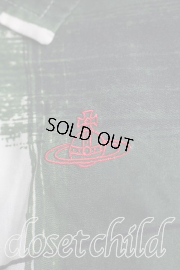 画像6: ヴィヴィアンウエストウッド 中古 / タータンチェックシャツ 00(ワンサイズ) 生成×緑  H-25-12-21-022-bl-IN-ZH (6)