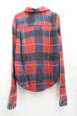 画像2: ヴィヴィアンウエストウッド 中古 / タータンチェックシャツ 00(ワンサイズ) エンジ×青  H-25-12-21-023-bl-IN-ZH (2)