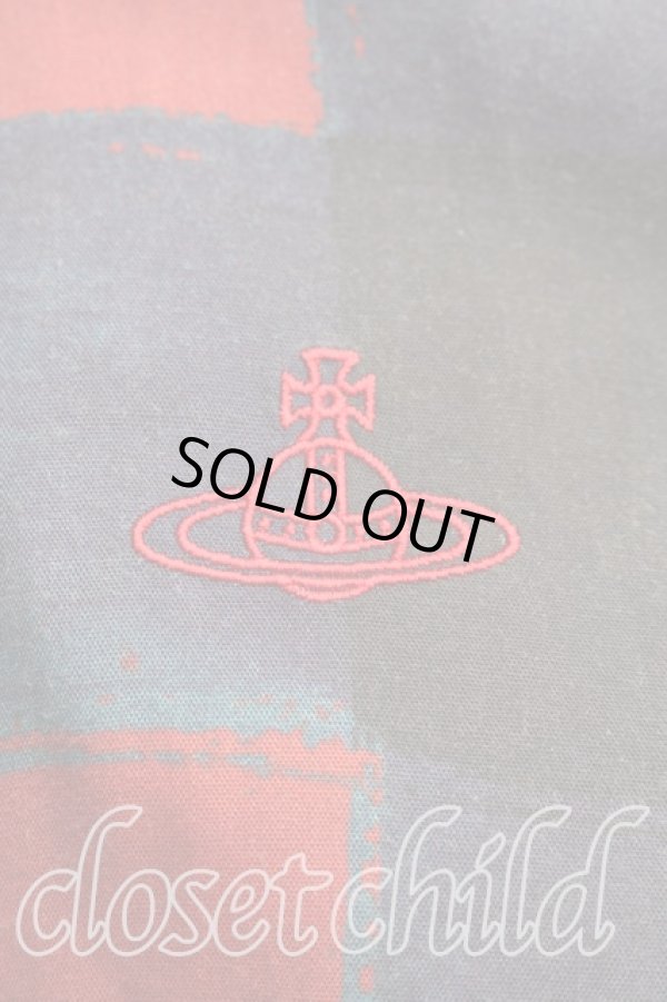 画像6: ヴィヴィアンウエストウッド 中古 / タータンチェックシャツ 00(ワンサイズ) エンジ×青  H-25-12-21-023-bl-IN-ZH (6)