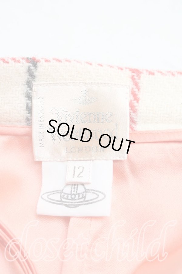 画像3: ヴィヴィアンウエストウッド 中古 / タッターソールツイードスカート Uk12（11号相当） 生成  H-25-12-21-024-sk-OD-ZH (3)