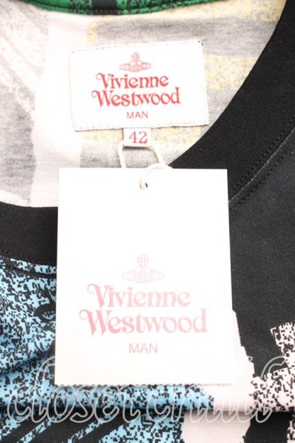 画像3: ヴィヴィアンウエストウッド 中古 / TOWEL BLACK FINALLY BIG Tシャツ 42(メンズXS相当) マルチ  H-25-12-21-029-ts-IN-ZH (3)