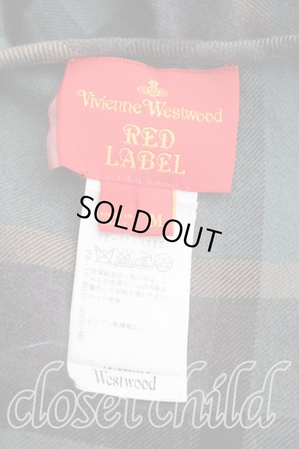 画像3: ヴィヴィアンウエストウッド 中古 / タータンチェックトップス M 緑  H-25-12-21-034-to-OD-ZH (3)