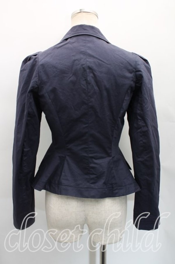 画像2: ANGLOMANIA 中古 / 3Bジャケット 40（9号相当） 紺  H-25-12-21-001-jc-OD-ZH (2)