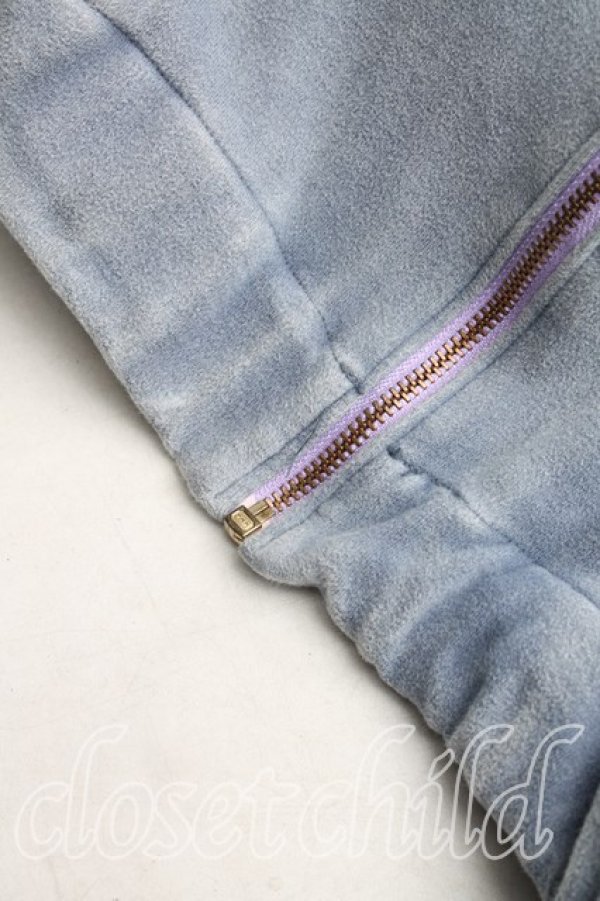 画像7: ヴィヴィアンウエストウッド 中古 / カラーオーブ刺繍スモックジップアップパーカー 表記無シ ブルーグレー  H-25-12-21-038-to-IN-ZH (7)