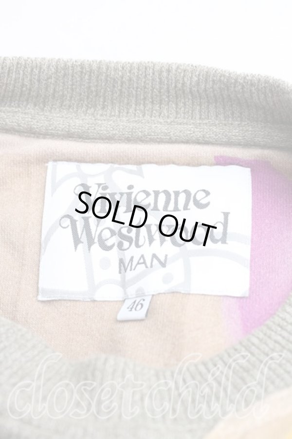 画像3: ヴィヴィアンウエストウッド MAN 中古 / マニフェストビッグシェイプスウェット 46（メンズM相当） ベージュ  H-25-12-21-041-to-OD-ZH (3)