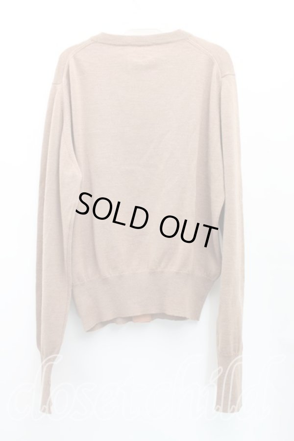 画像2: ヴィヴィアンウエストウッド MAN 中古 / カラーオーブ刺繍カーディガン M 茶  H-25-12-21-043-to-OD-ZH (2)