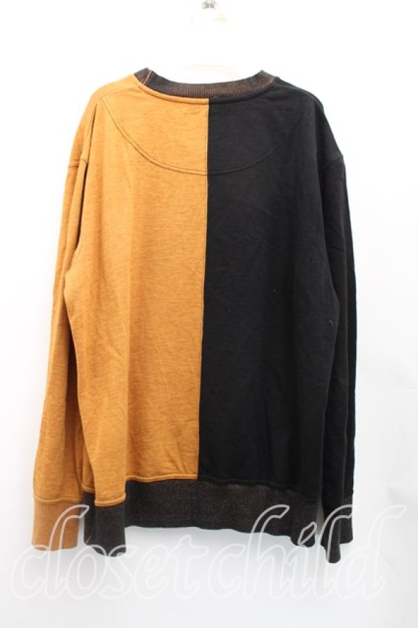 画像2: ヴィヴィアンウエストウッド MAN 中古 / フェルトオーブスウェット 46（メンズM相当） 黒ｘ茶  H-25-12-21-045-to-OD-ZH (2)
