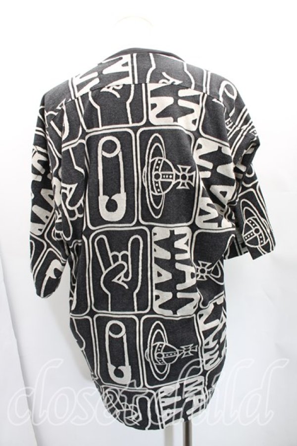画像2: ヴィヴィアンウエストウッド MAN 中古 / TAGSオーバーサイズTシャツ FREE 黒  H-25-12-21-047-to-OD-ZH (2)