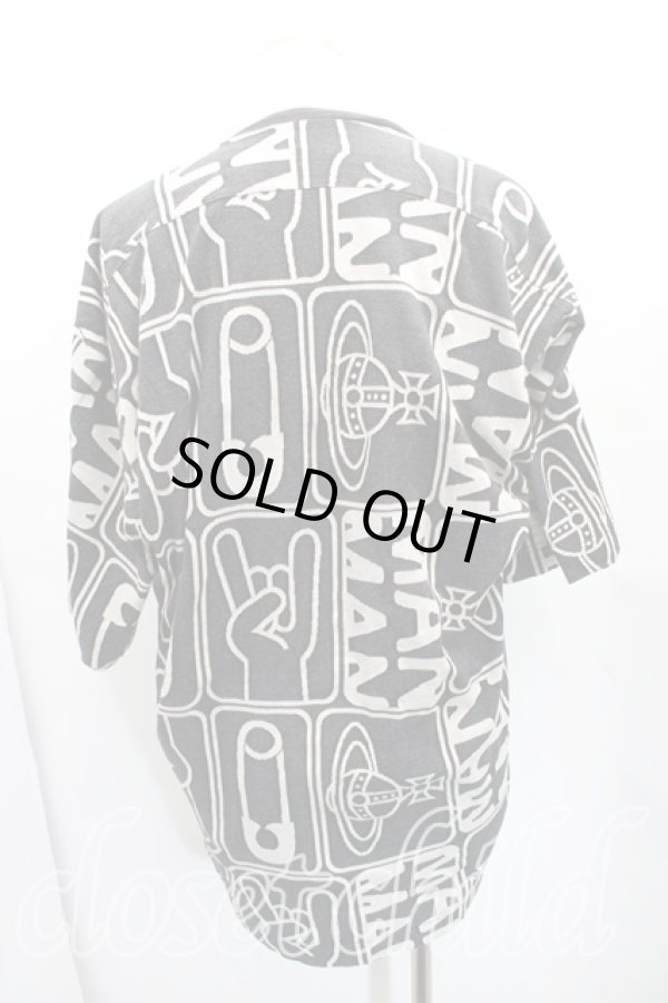画像2: ヴィヴィアンウエストウッド MAN 中古 / TAGSオーバーサイズTシャツ FREE 黒  H-25-12-21-047-to-OD-ZH (2)