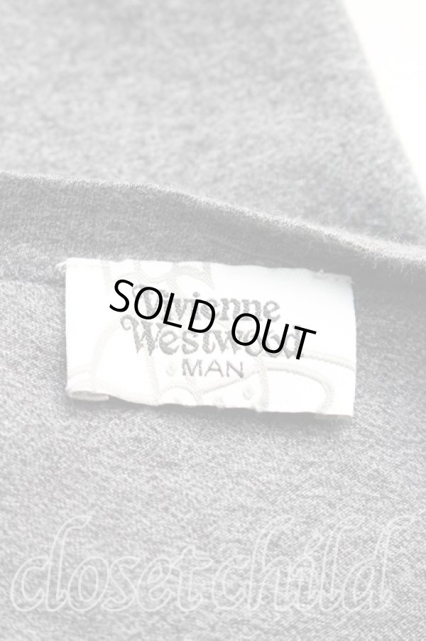 画像3: ヴィヴィアンウエストウッド MAN 中古 / ラインオーブオーバーサイズTシャツ FREE 灰  H-25-12-21-048-to-OD-ZH (3)